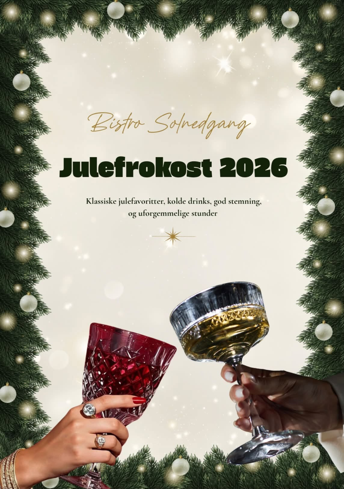 Julefrokost 2026 hos Bistro Solnedgang